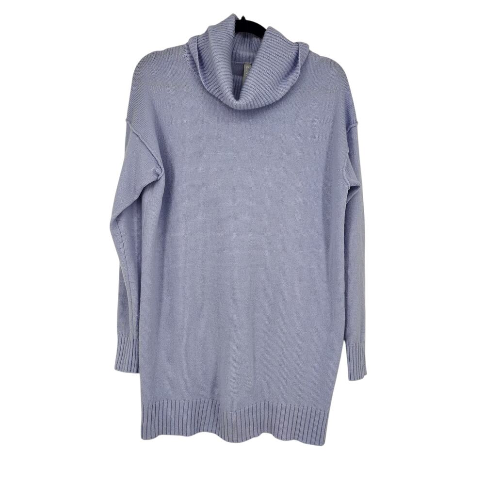 Athleta Lavender Purple Bayshore Wool Cashmere Turtleneck Tunic Sweater Size XS